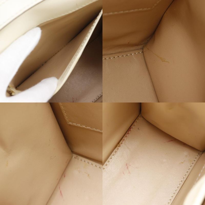 Celine 2way Shoulder Vintage Calf White Women's Handbag