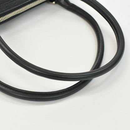 Gucci Interlocking G Handbag Canvas Leather Black Silver — view 6