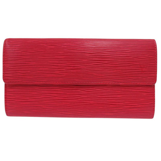 Louis Vuitton Portefeuille Portemonet Cles M63577 Epi Castilian Red Long Wallet