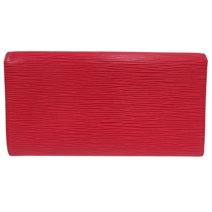 Louis Vuitton Portefeuille Portemonet Cles M63577 Epi Castilian Red Long Wallet