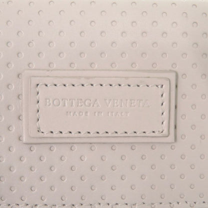 Bottega Veneta Leggero Compact Wallet 515385 Calf Bianco Mist Ivory Tri-Fold