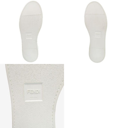 Unused Fendi Ff Logo Sock Sneakers Zucca Knit Sneakers Navy Red Brown 2024 Fendi