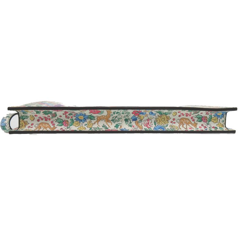 Gucci Liberty Collaboration Floral Pattern Leather White Light Blue