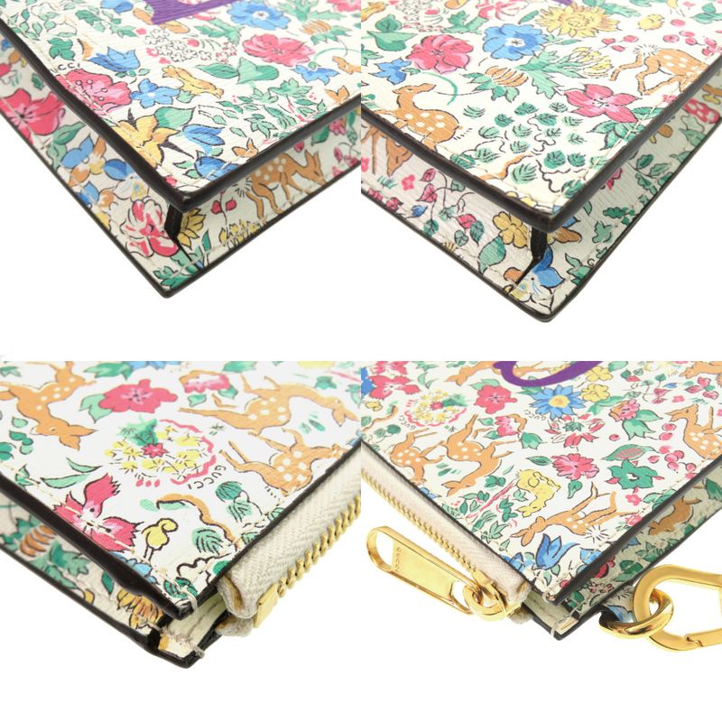 Gucci Liberty Collaboration Floral Pattern 636252 Leather White Light Blue
