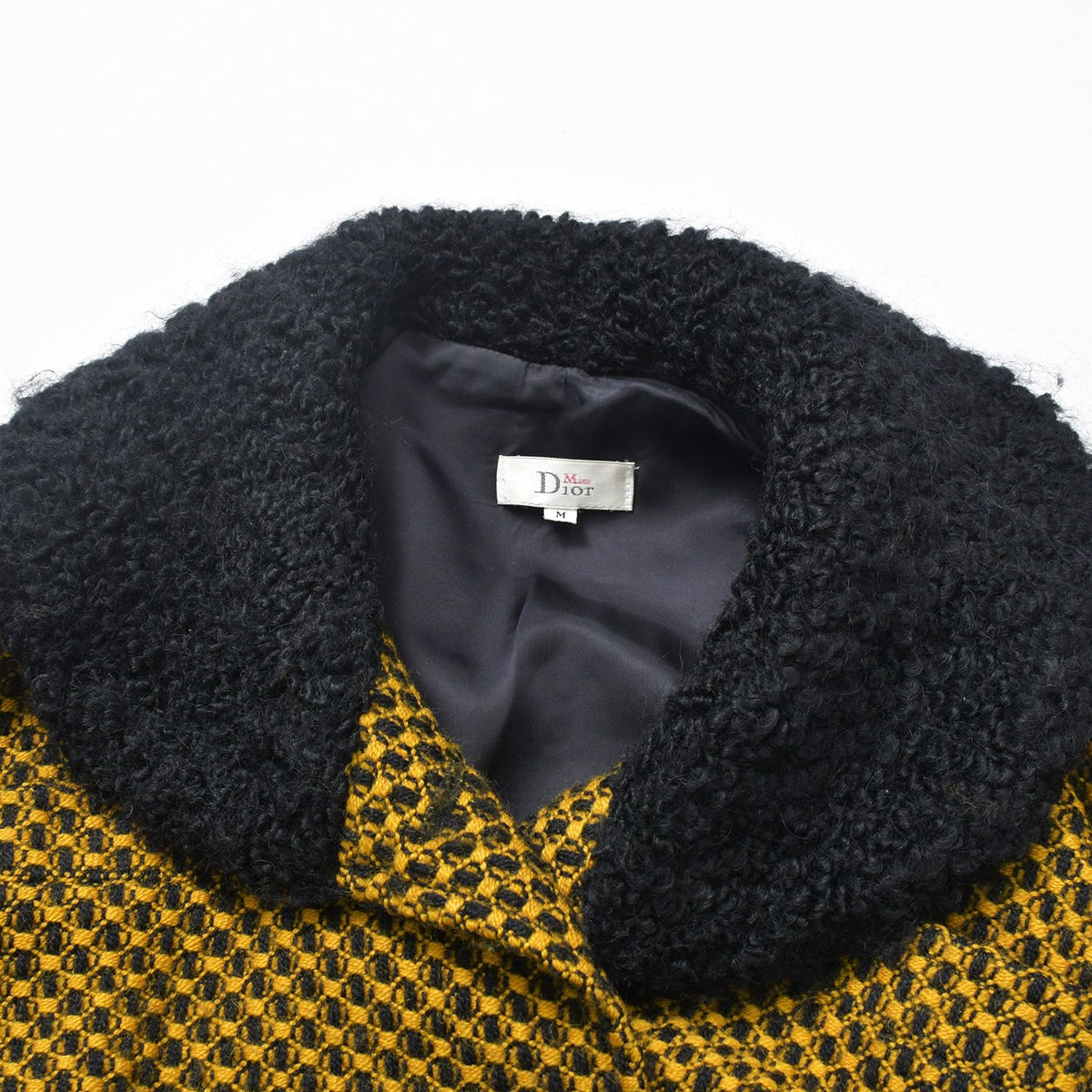 Dior All Over Print Set Yellow Black Wool Nylon Cupro — view 3