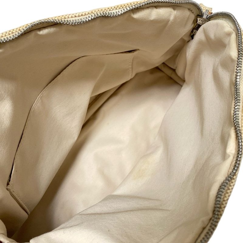 Hermes Pouch Bolide Pouch 25 Beige X Light Brown Leather