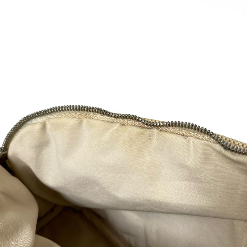 Hermes Pouch Bolide Pouch 25 Beige X Light Brown Leather