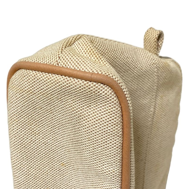 Hermes Pouch Bolide Pouch 25 Beige X Light Brown Leather