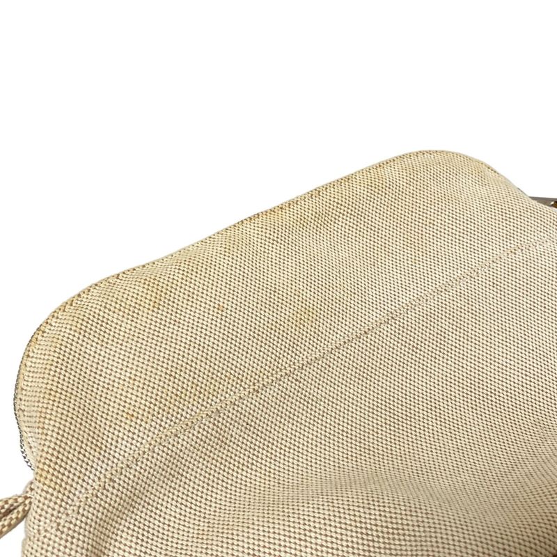 Hermes Pouch Bolide Pouch 25 Beige X Light Brown Leather