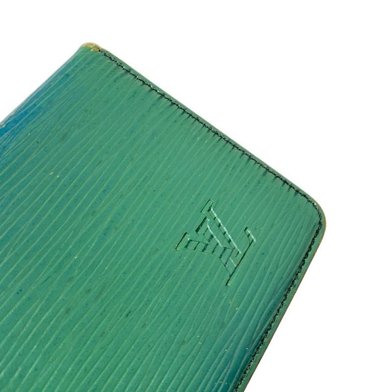 Louis Vuitton Pass Case Epi Porte 2 Carte Vertical M63204 Borneo Green Martier