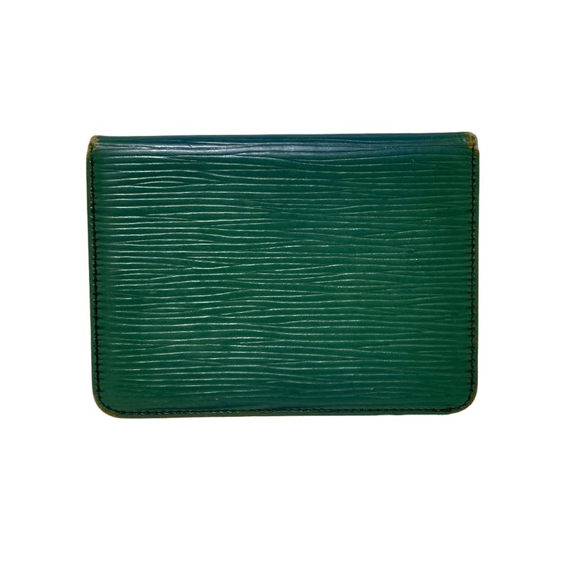 Louis Vuitton Pass Case Epi Porte 2 Carte Vertical M63204 Borneo Green Martier
