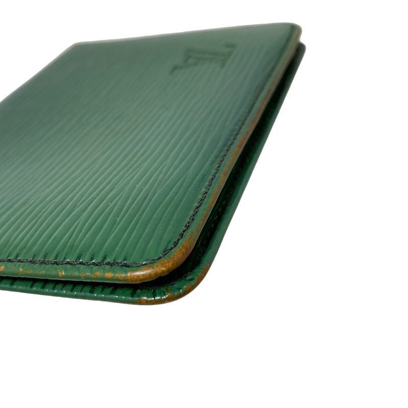 Louis Vuitton Pass Case Epi Porte 2 Carte Vertical M63204 Borneo Green Martier