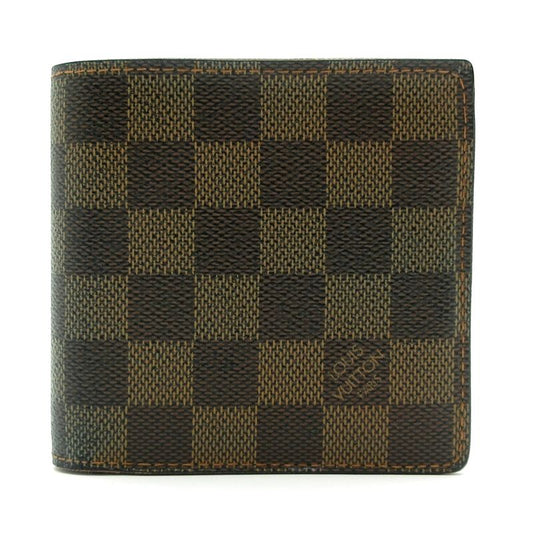Louis Vuitton Bifold Wallet Damier Portefeuille Marco N61675 Ebene