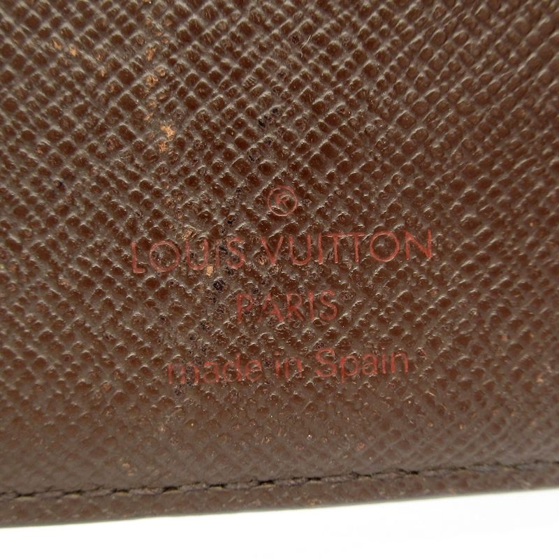Louis Vuitton Bifold Wallet Damier Portefeuille Marco N61675 Ebene