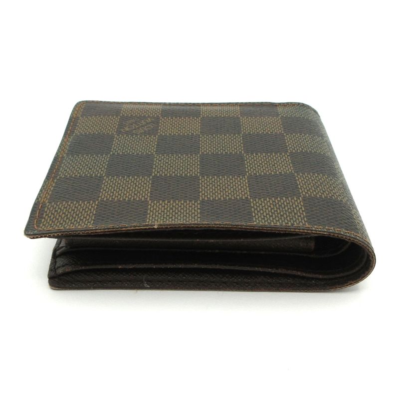 Louis Vuitton Bifold Wallet Damier Portefeuille Marco N61675 Ebene