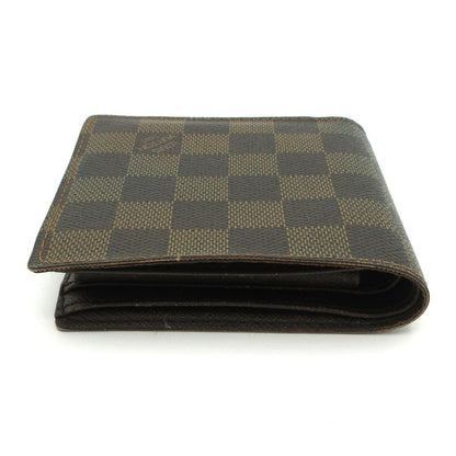 Louis Vuitton Bifold Wallet Damier Portefeuille Marco N61675 Ebene