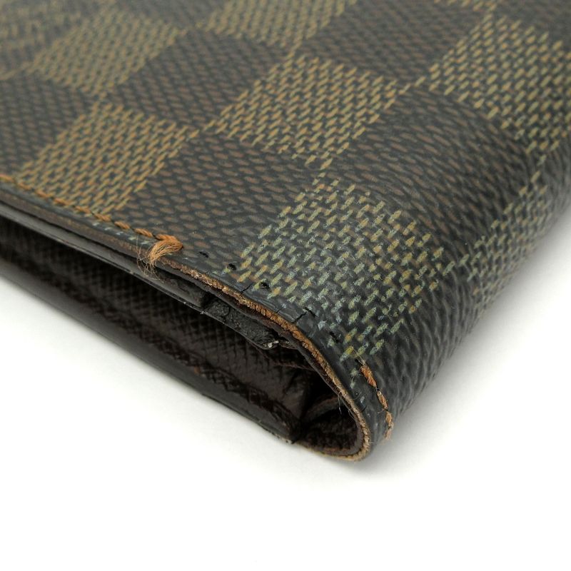 Louis Vuitton Bifold Wallet Damier Portefeuille Marco N61675 Ebene