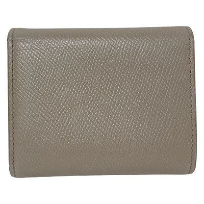 Celine Trifold Wallet Small Trifold Wallet Gray Beige Leather