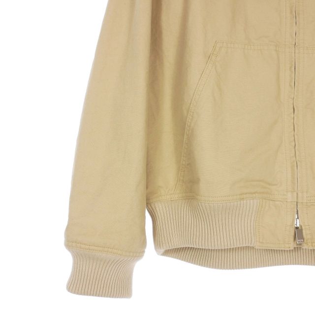 Dior 24ss Logo Embroidered Zip-Up Hoodie Hooded Jacket Blouson 48 Beige