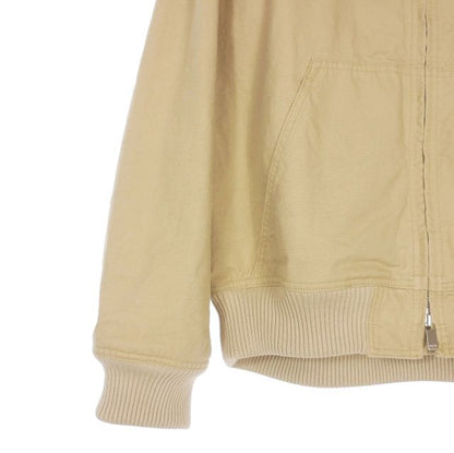 Dior 24ss Logo Embroidered Zip-Up Hoodie Hooded Jacket Blouson 48 Beige