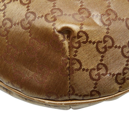 Gucci GG Crystal Sherry Line Crossbody Shoulder Bag 181092 Gold Brown Gray