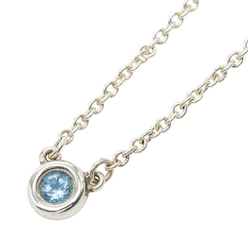 Tiffany & Co Elsa Peretti Color by the Yard Aquamarine Silver Blue Sv925 Silver