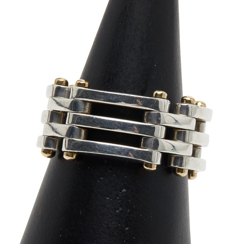 Tiffany & Co Gate Silver Gold Sv925 Silver 18k Yellow Gold Yellow Gold Men's