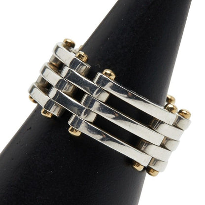 Tiffany & Co Gate Silver Gold Sv925 Silver 18k Yellow Gold Yellow Gold Men's