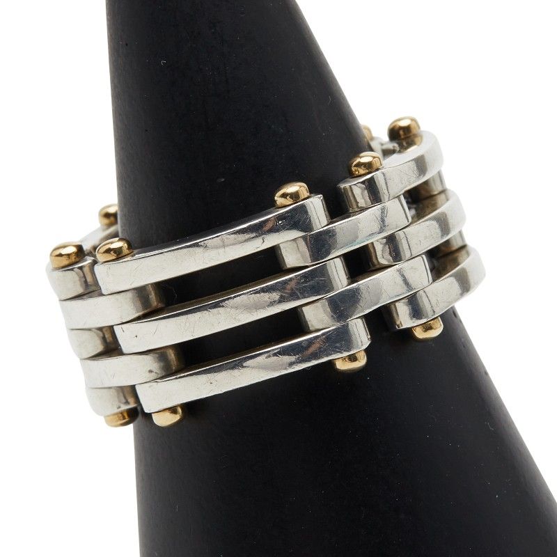 Tiffany & Co Gate Silver Gold Sv925 Silver 18k Yellow Gold Yellow Gold Men's