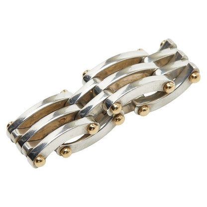 Tiffany & Co Gate Silver Gold Sv925 Silver 18k Yellow Gold Yellow Gold Men's