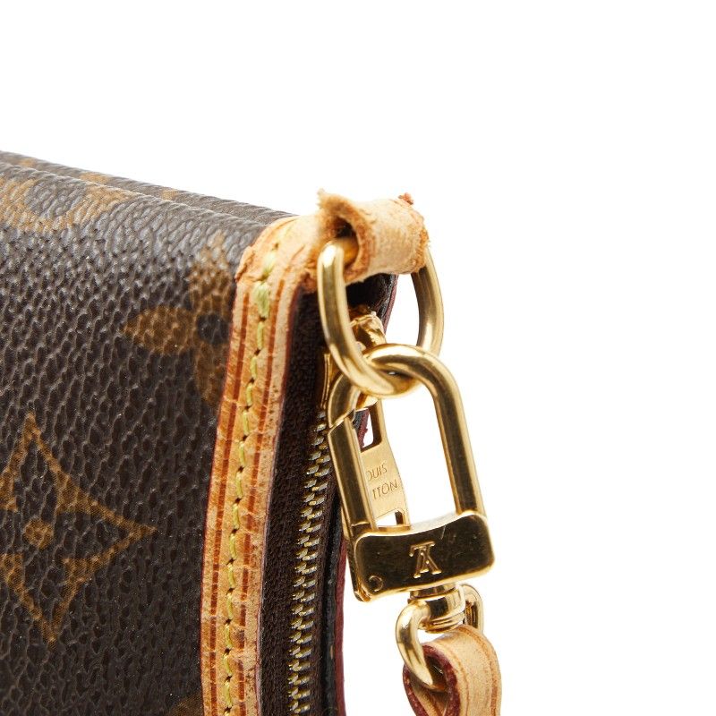 Louis Vuitton Monogram Mini Pochette Delightful Mini Bag Pouch M40309 Brown PVC