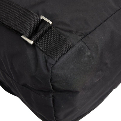 Prada Triangle Logo Plate Rucksack Backpack B2811f Black Nylon Ladies Prada