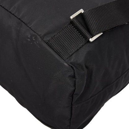Prada Triangle Logo Plate Rucksack Backpack B2811f Black Nylon Ladies Prada