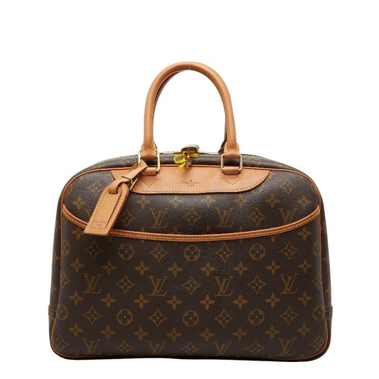 Louis Vuitton Monogram Deauville M47270 Brown PVC Leather Women's Louis Vuitton