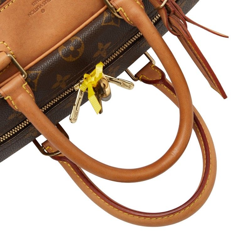 Louis Vuitton Monogram Deauville M47270 Brown PVC Leather Women's Louis Vuitton