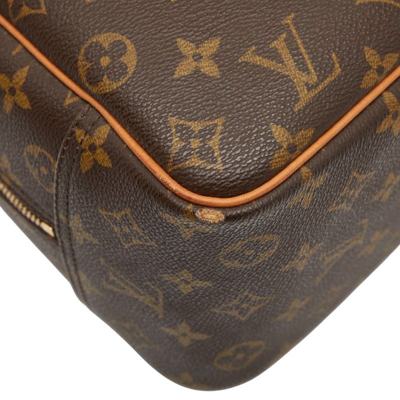 Louis Vuitton Monogram Deauville M47270 Brown PVC Leather Women's Louis Vuitton