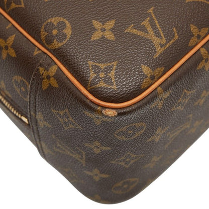 Louis Vuitton Monogram Deauville M47270 Brown PVC Leather Women's Louis Vuitton