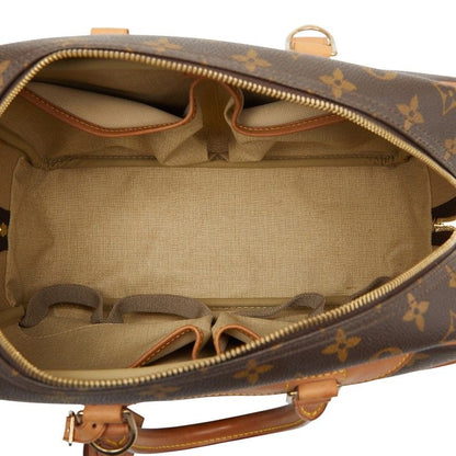 Louis Vuitton Monogram Deauville M47270 Brown PVC Leather Women's Louis Vuitton