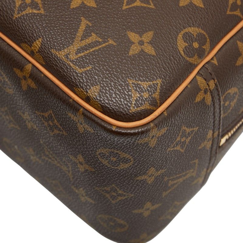 Louis Vuitton Monogram Deauville M47270 Brown PVC Leather Women's Louis Vuitton