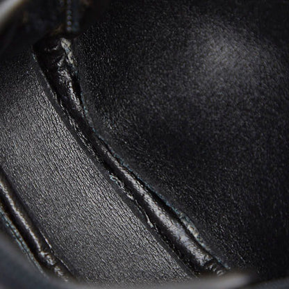 Dior Trotter Logo Chain Shoulder Bag Coin Case Coin Purse Black Canvas Women's