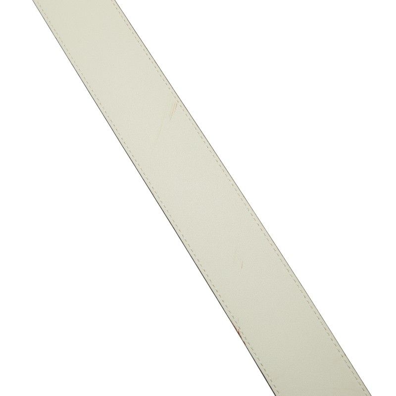 Gucci Double G Belt Size: 75・30 400593 Ivory Gold Leather Women's Gucci