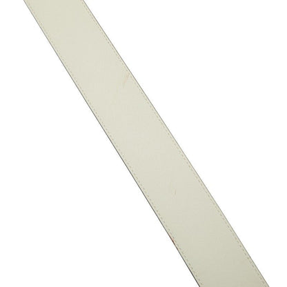 Gucci Double G Belt Size: 75・30 400593 Ivory Gold Leather Women's Gucci