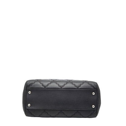 Chanel Hamptons Ultra Stitch Chain Tote Bag Black Lambskin Women's Chanel