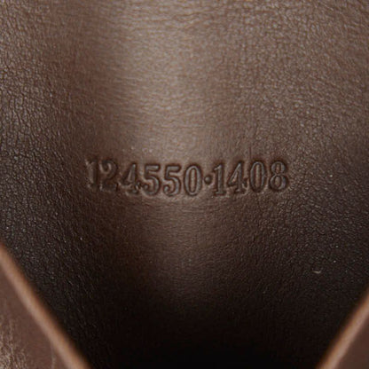 Gucci GG Canvas 6 Rows 124550 Brown Canvas Leather Women's Gucci