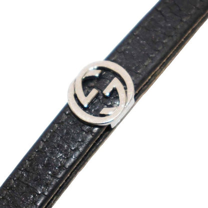 Gucci Double G Mobile Strap Leather Black 115279 KH