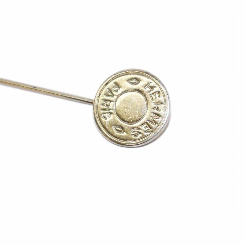 Hermes Serie Pin Brooch Silver Color KH • OH