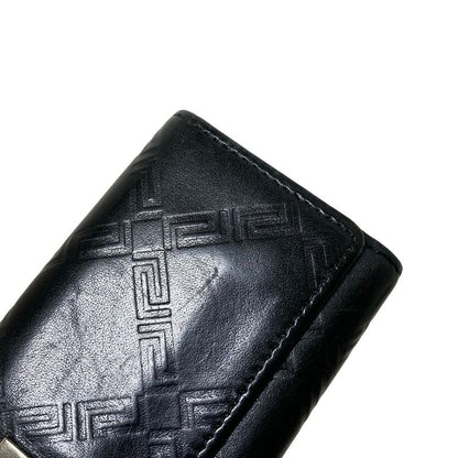 Versace Key Case - Black 6 Hooks Leather