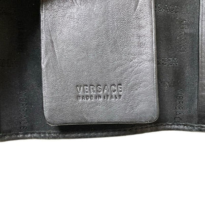 Versace Key Case - Black 6 Hooks Leather