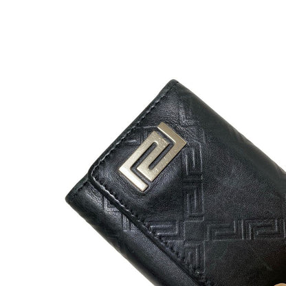 Versace Key Case - Black 6 Hooks Leather