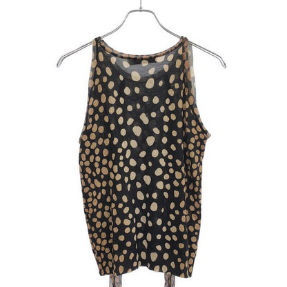 Christian Dior Sheer Sleeve Dot Knit Ensemble Cardigan 9 Am563 Brown 42